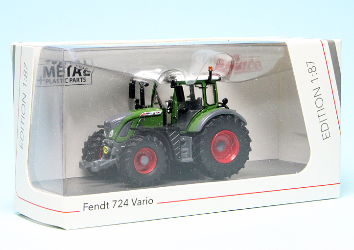 NEW Schuco Fendt 724 Tractor Scale 1:87 HO Diecast Model Acrylic Display Case 